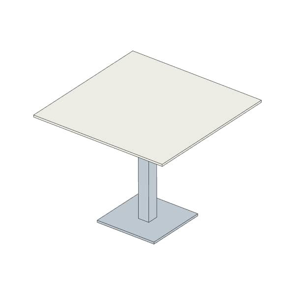 Mesa Rectangular Fenólica 1742 Blanco Roto Fluor